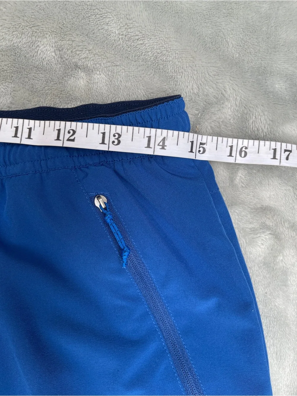 Patagonia Men’s Nine Trails lined Blue Athletic Training Shorts 8” inseam gym M